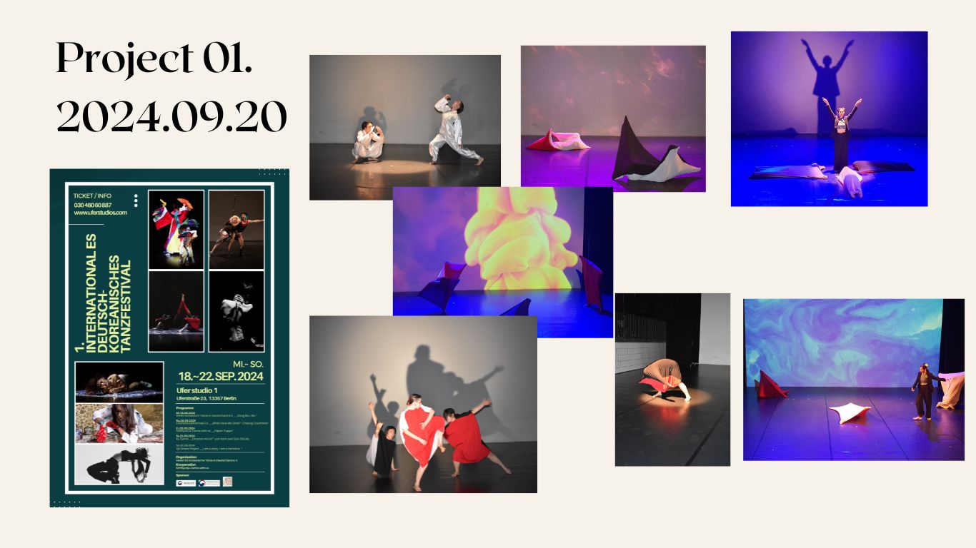 Title: Paper Doll.Premiere: September 20, 2024, at Uferstudio. Choreography: Hyunju Sim Performers: Hyun-ju Sim and 4 others