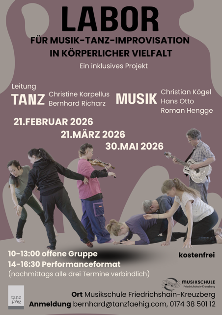 Labor Musik-Tanz-Improvisation in körperlicher Vielfalt