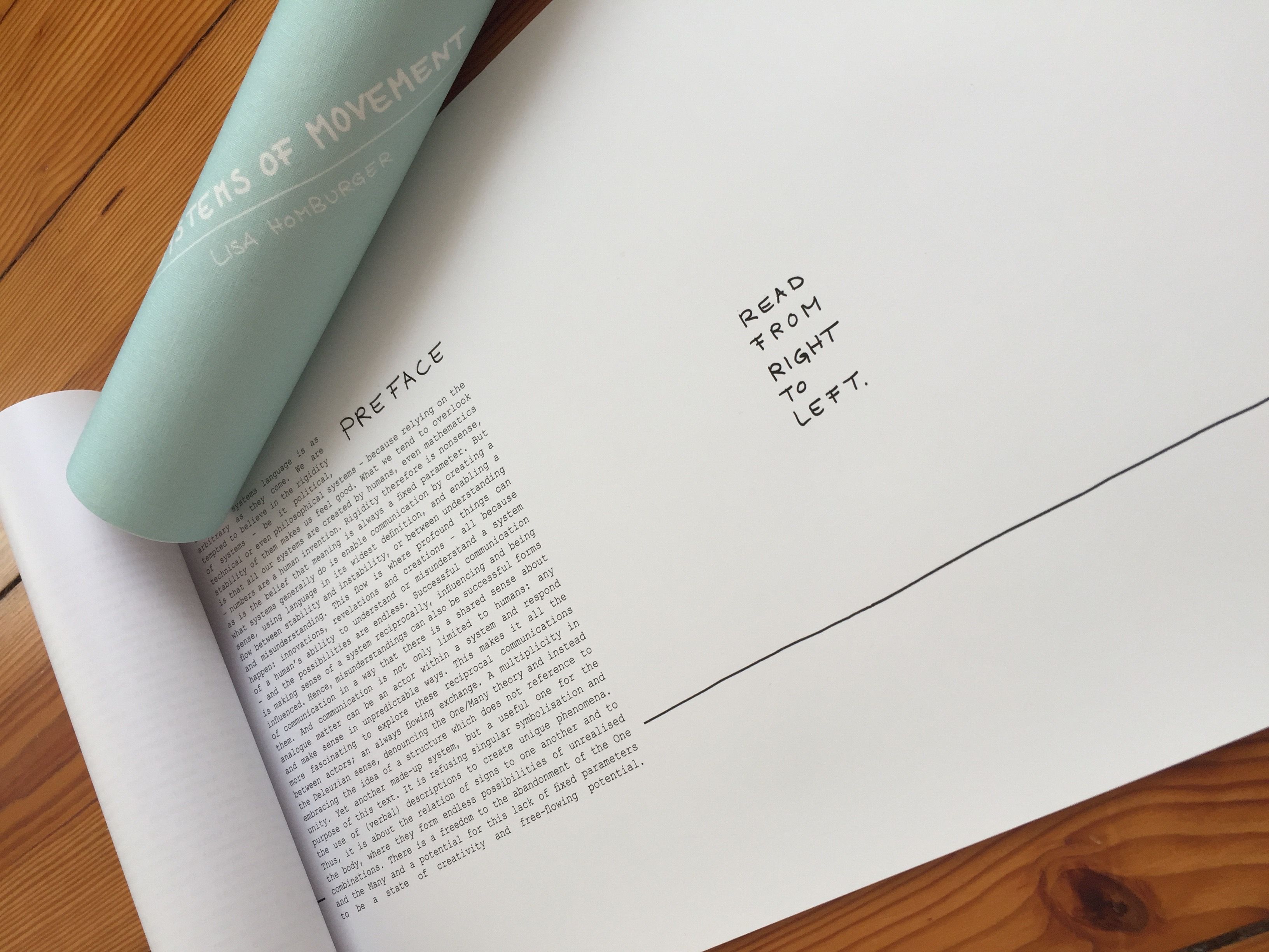 "Systems of Movement" - 16 meter book scroll of graphic scores of movement, published with RoundnotSquare, August 2017
